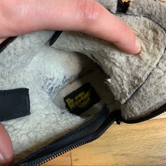 DR. MARTENS Junior Fur Lined Aimilita Leather Boot - Picture 9 of 11